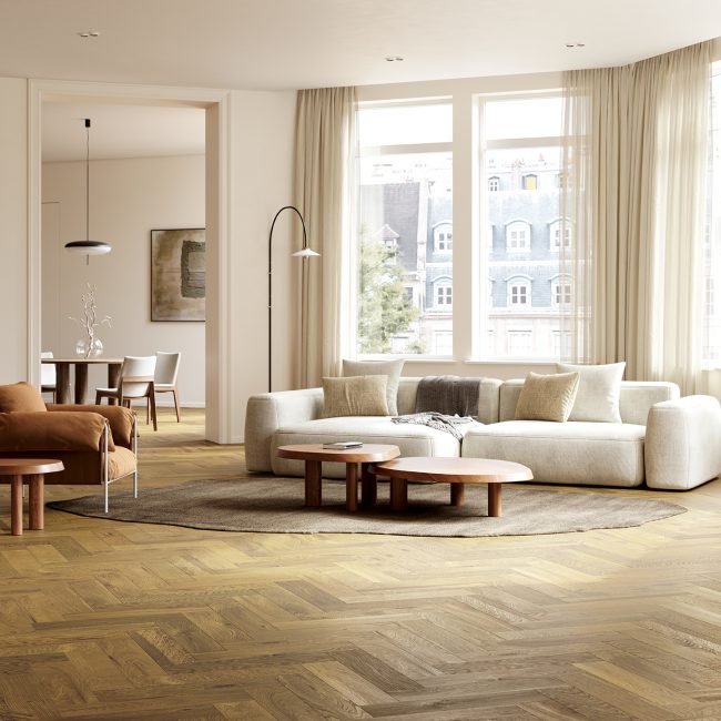 ESCO KOLONIAL Smoked Natural Herringbone Woonkamer LR