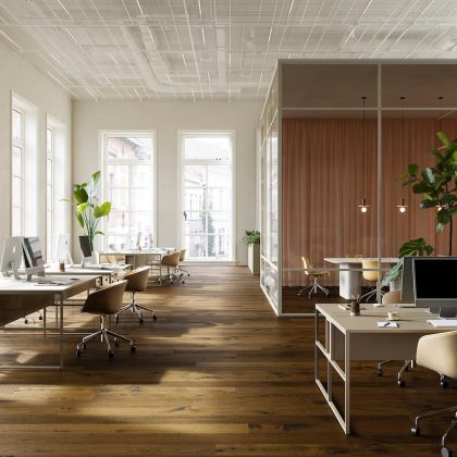 ESCO PELGRIM Double Smoked Black Meeting Room Office LR